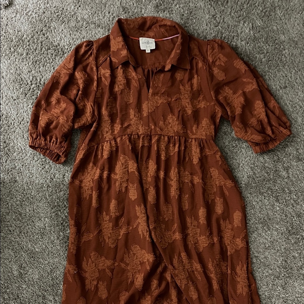 Universal Thread Rust Long Sleeve Dress